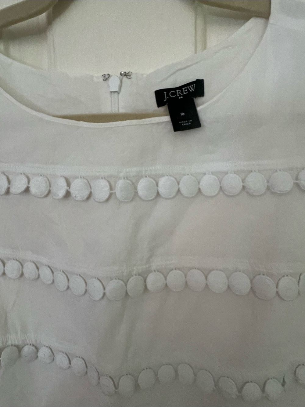 J.Crew White Sleeveless Top - Picture 3 of 3